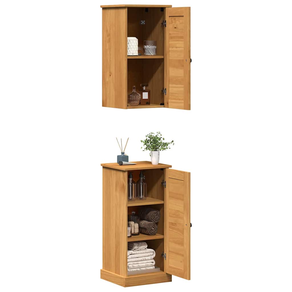 Badrumsmöbelset VIGO 2 pcs Brun och Honung brun 37 x 34 x 80 cm