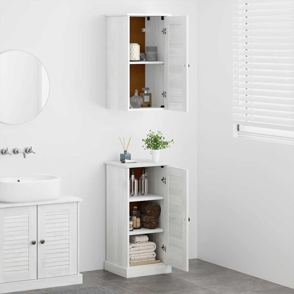 Badrumsmöbelset med hylla VIGO 2 pcs antikvit 37 x 34 x 80 cm