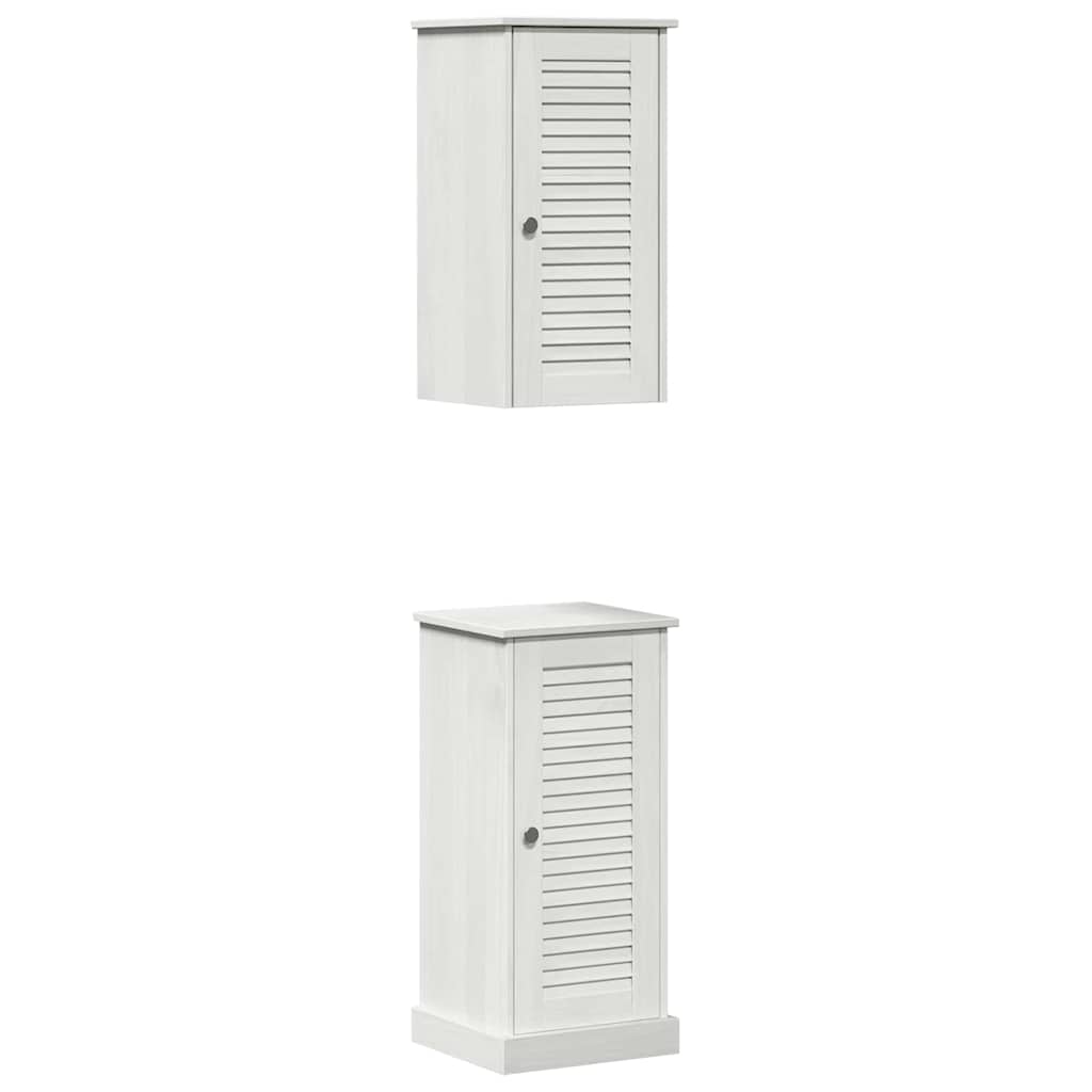 Badrumsmöbelset med hylla VIGO 2 pcs antikvit 37 x 34 x 80 cm