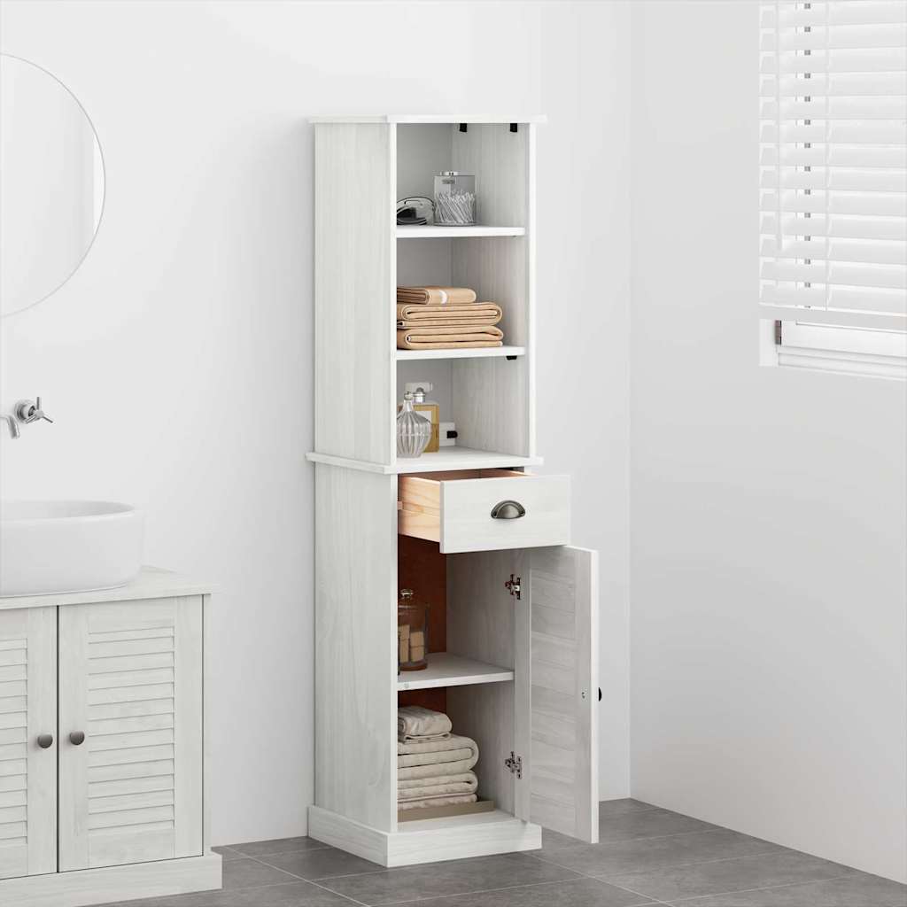 Badrumsmöbelset VIGO 2 pcs Brun och vit 37 x 34 x 150 cm