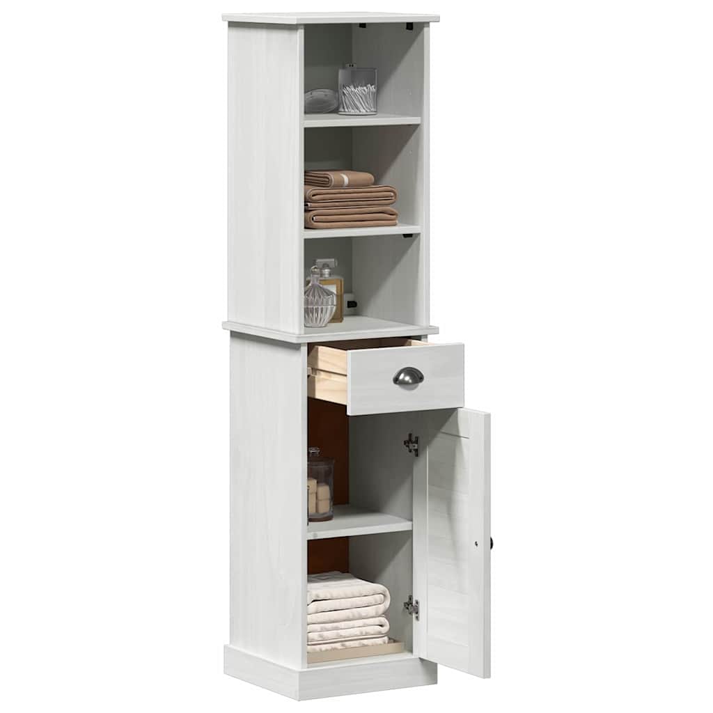 Badrumsmöbelset VIGO 2 pcs Brun och vit 37 x 34 x 150 cm