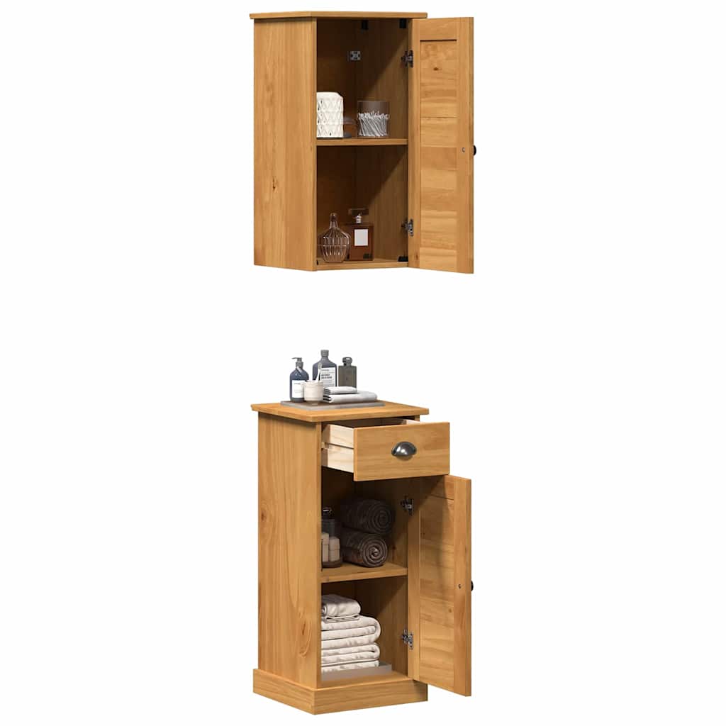 Badrumsmöbelset VIGO 2 pcs Brun Honungsbets Honung brun