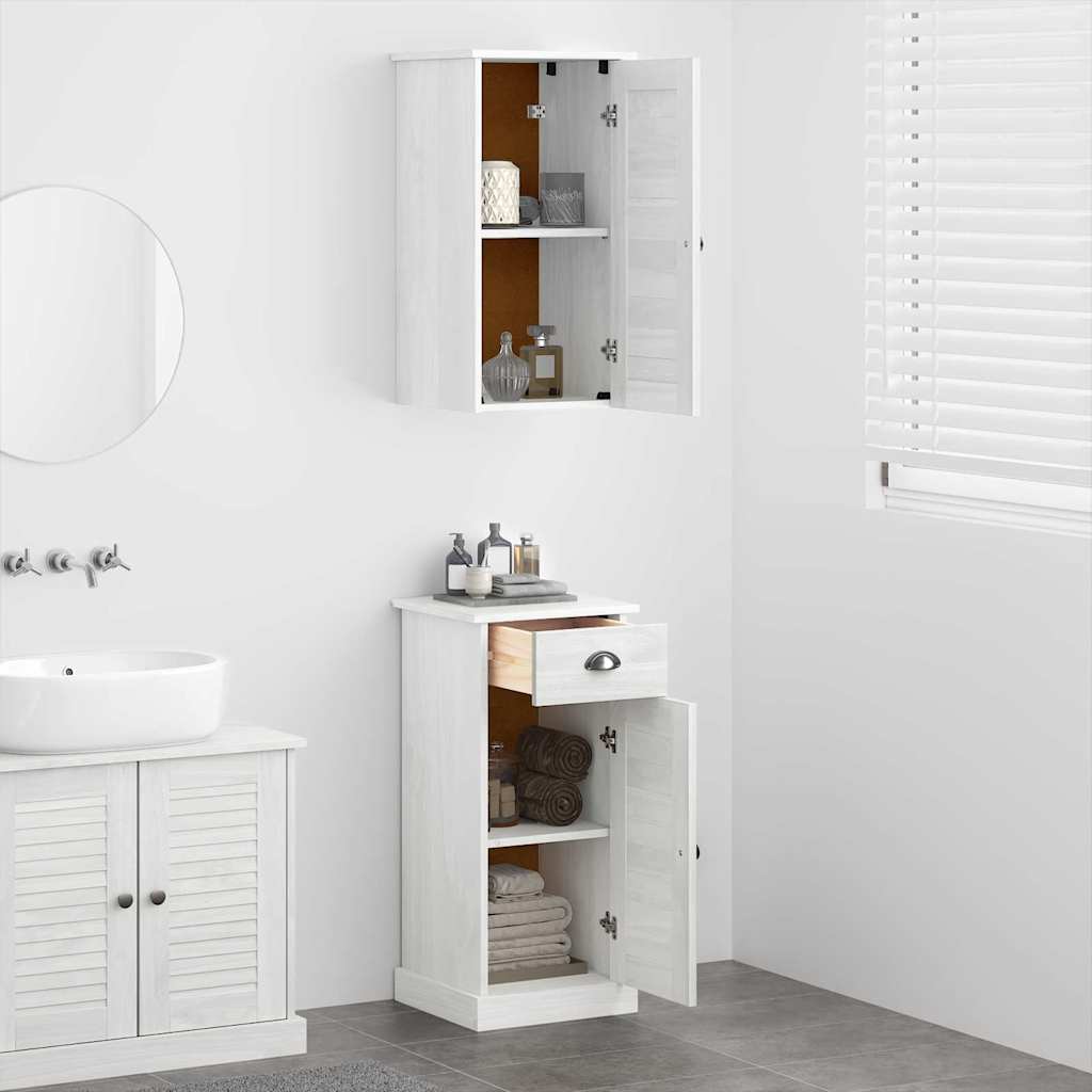 Badrumsmöbelset VIGO 2 pcs Brun och vit 37 x 34 x 80 cm