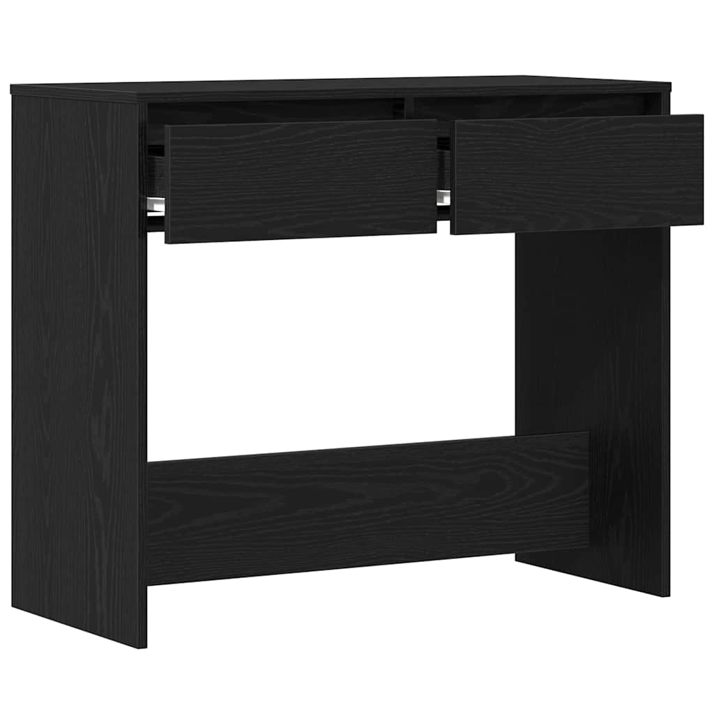 Avlastningsbord Konsolbord Svart Ek 89x41x76,5 cm