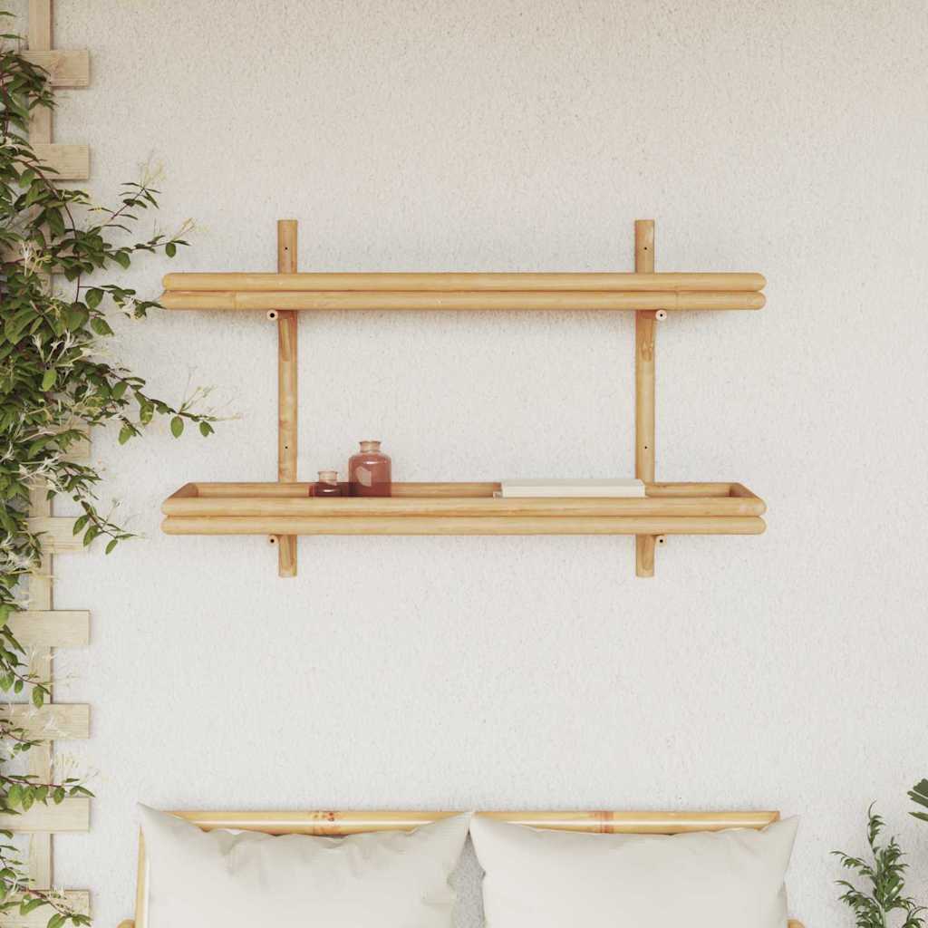 Vägghylla Brun med hylla 100 x 26 x 60 cm Bambu