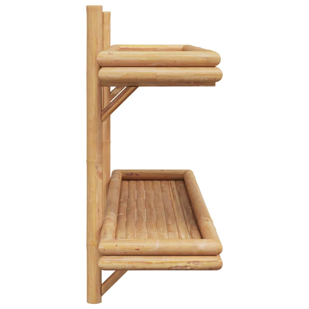 Vägghylla Brun med hylla 100 x 26 x 60 cm Bambu