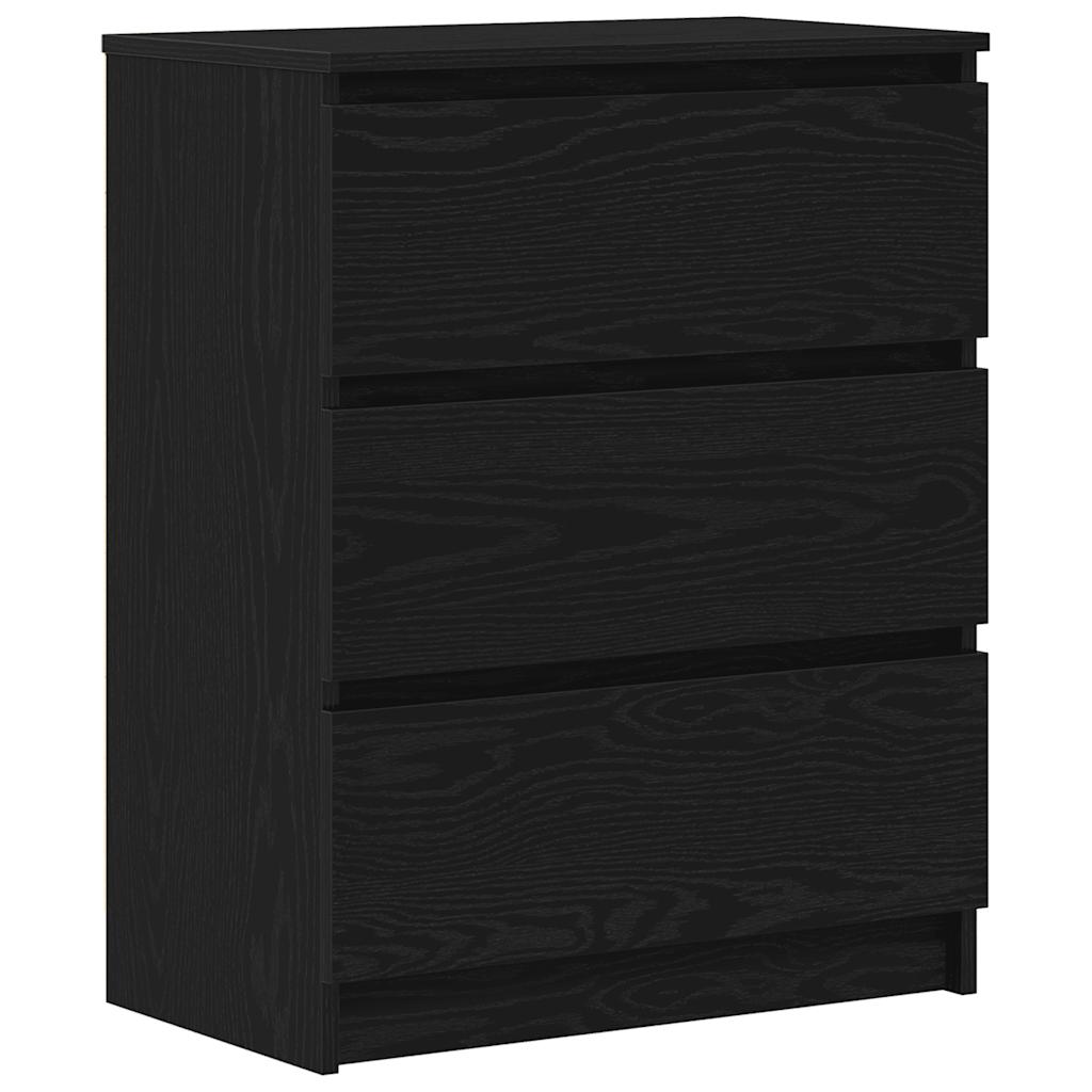 Byrå Svart Ek 60x35x76 cm