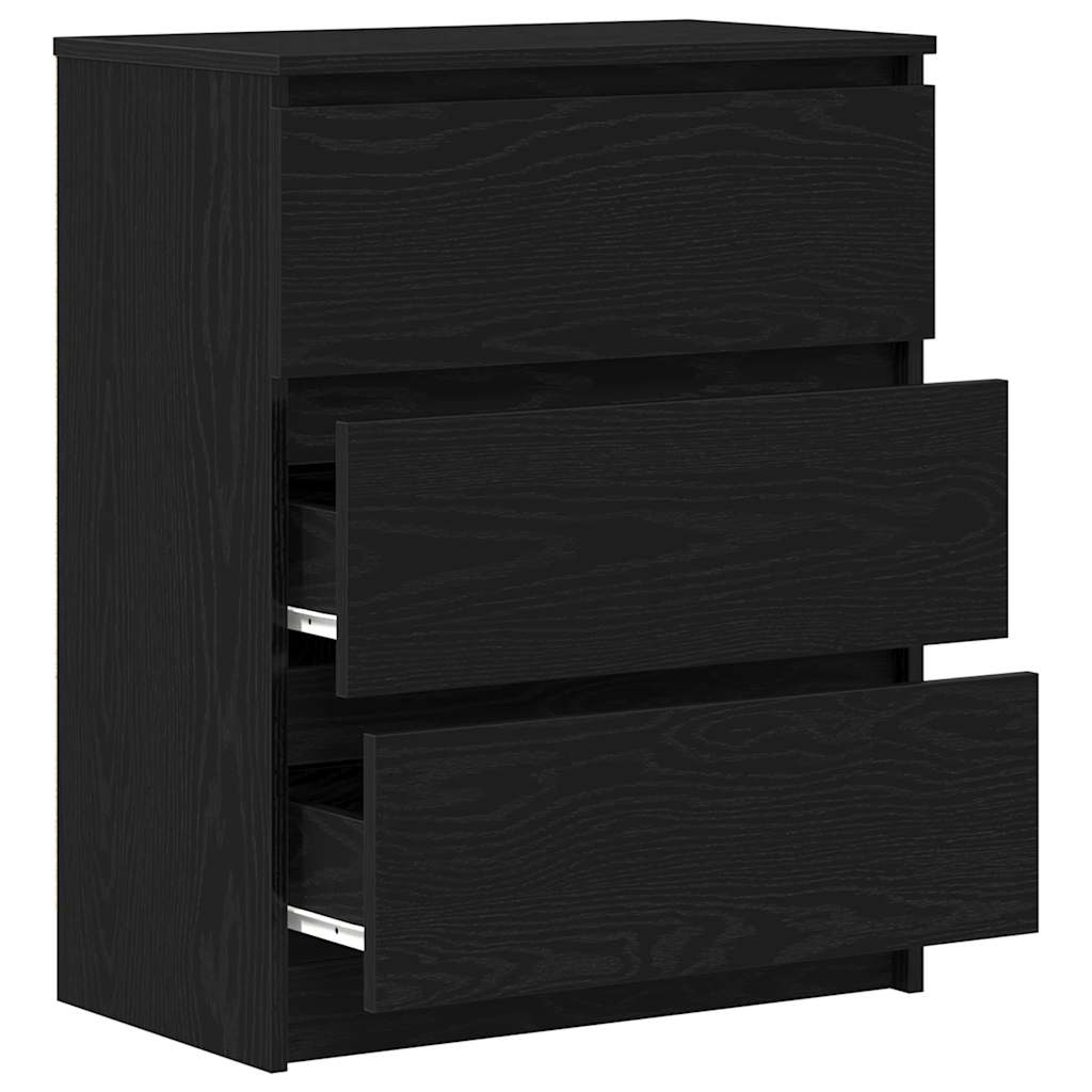 Byrå Svart Ek 60x35x76 cm