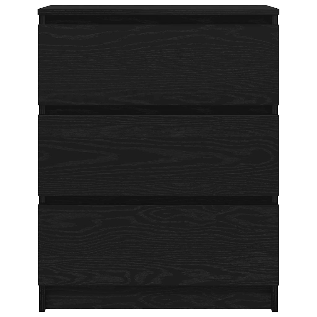 Byrå Svart Ek 60x35x76 cm