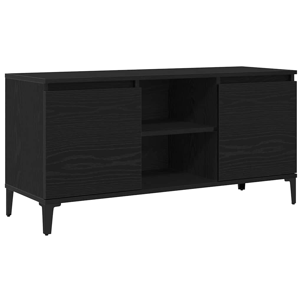 TV-skåp Svart 102 x 35 x 50 cm Konstruerat trä