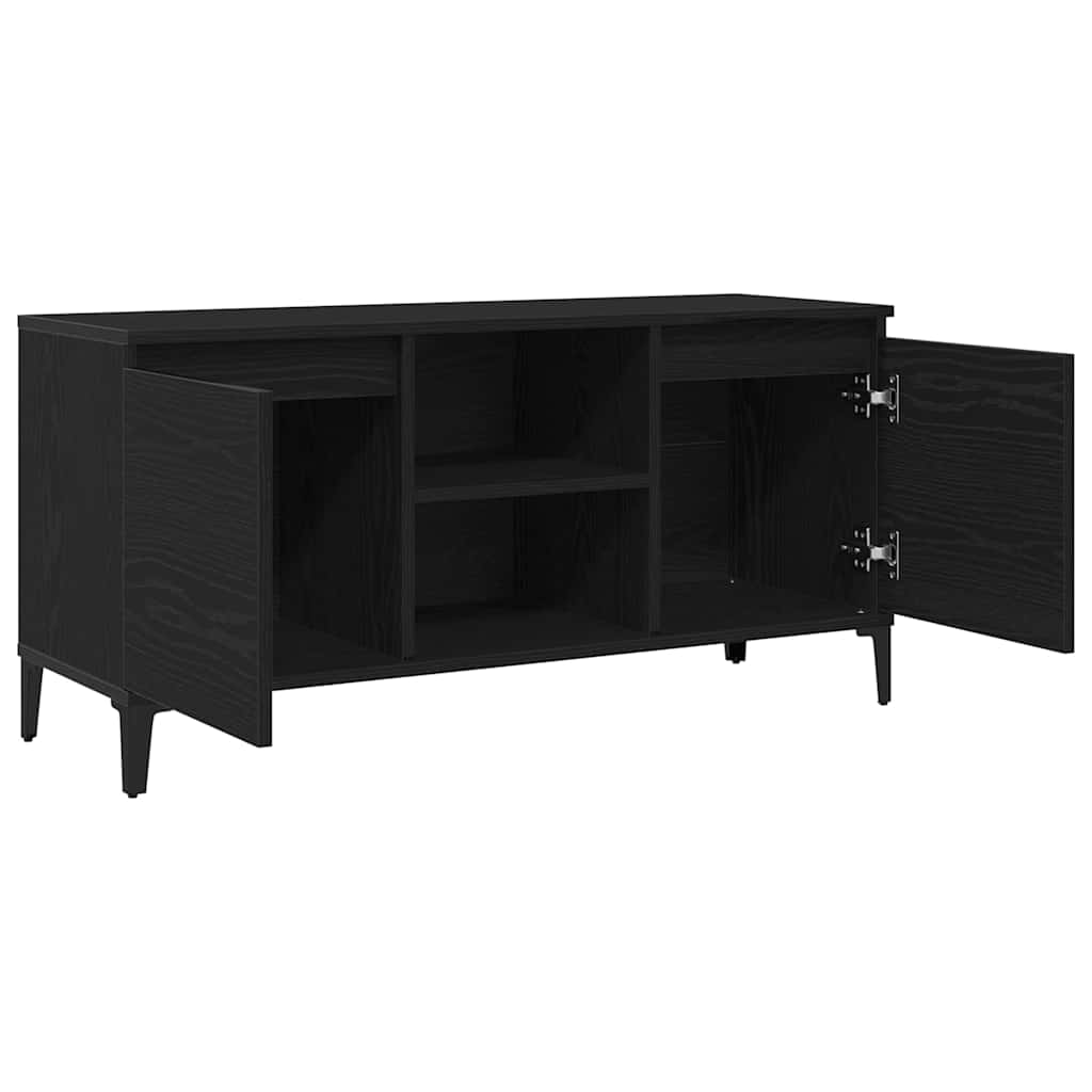 TV-skåp Svart 102 x 35 x 50 cm Konstruerat trä