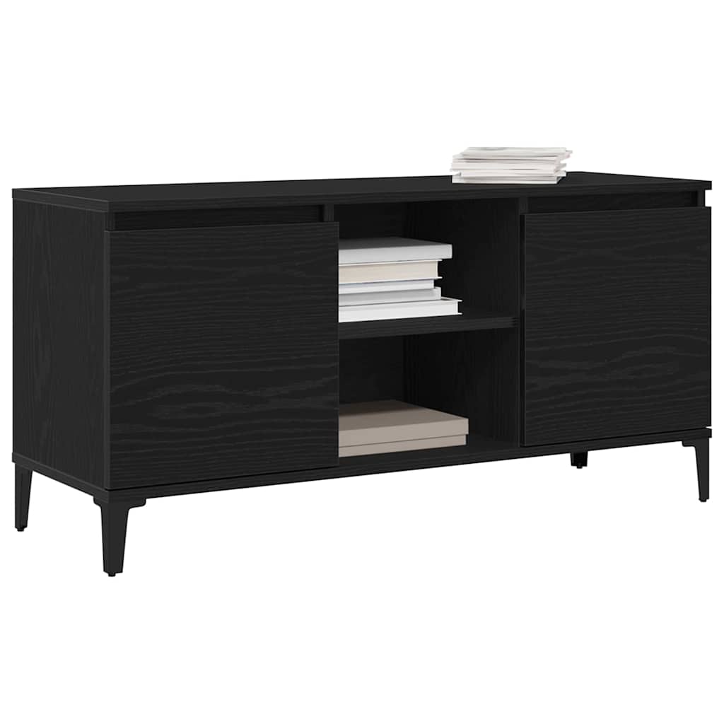 TV-skåp Svart 102 x 35 x 50 cm Konstruerat trä