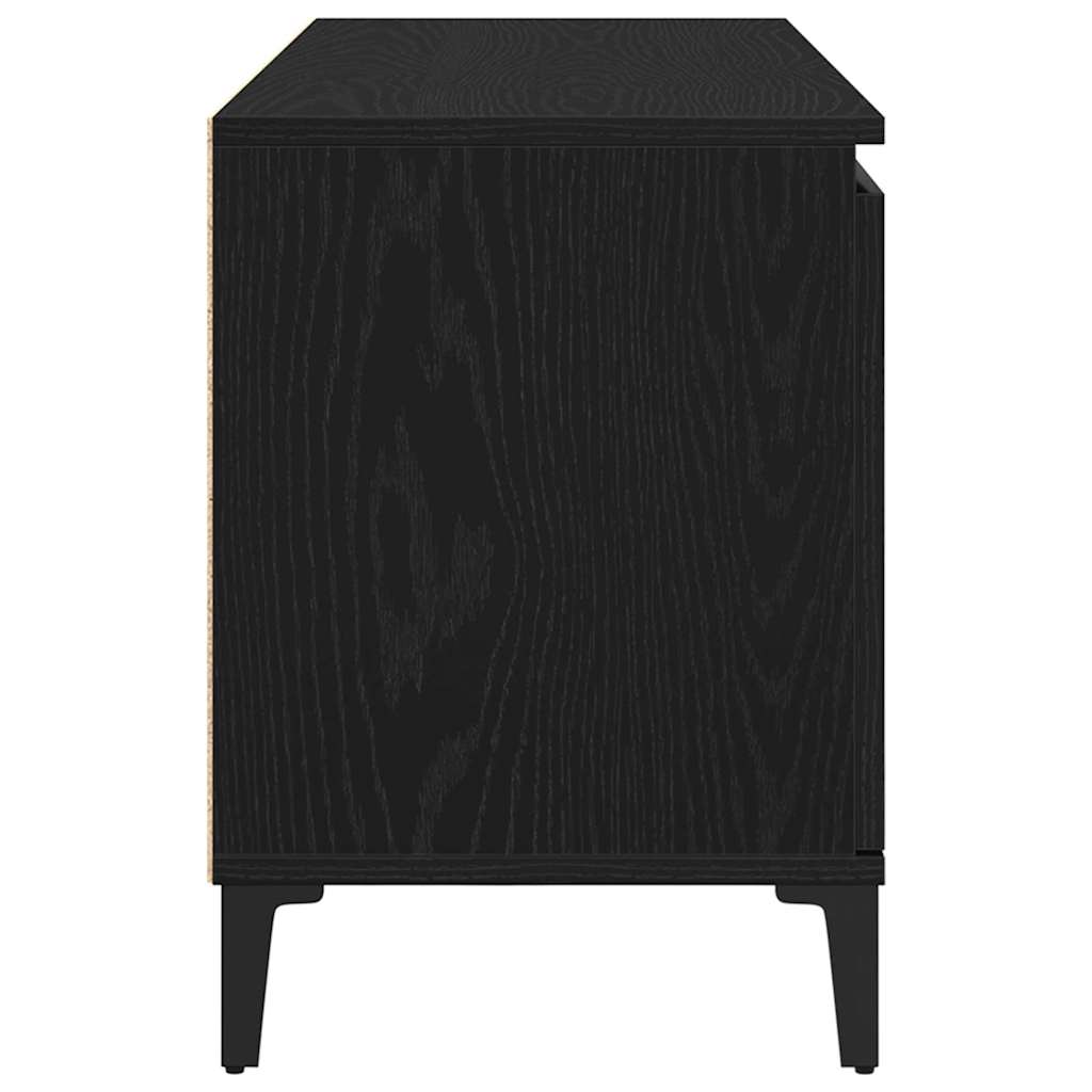 TV-skåp Svart 102 x 35 x 50 cm Konstruerat trä