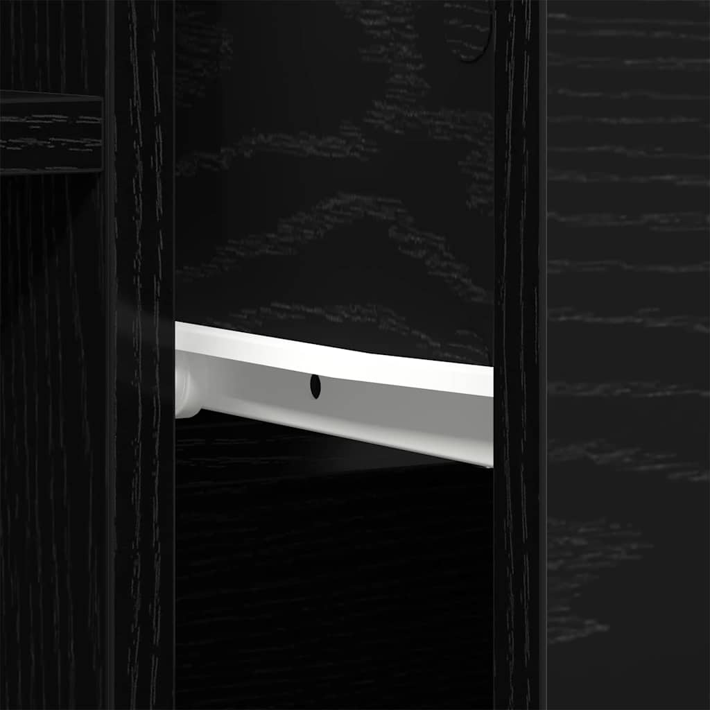 Skänk Svart med låda 60 x 30 x 70 cm