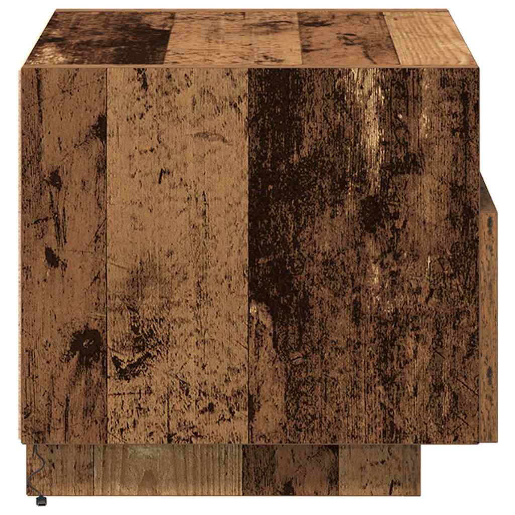 Sängbord 2 pcs Gammalt trä 40 x 39 x 37 cm Konstruerat trä