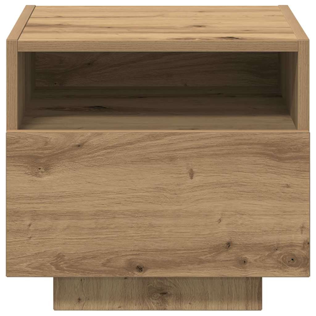 Sängbord 2 pcs artisan ek 40 x 39 x 37 cm Konstruerat trä