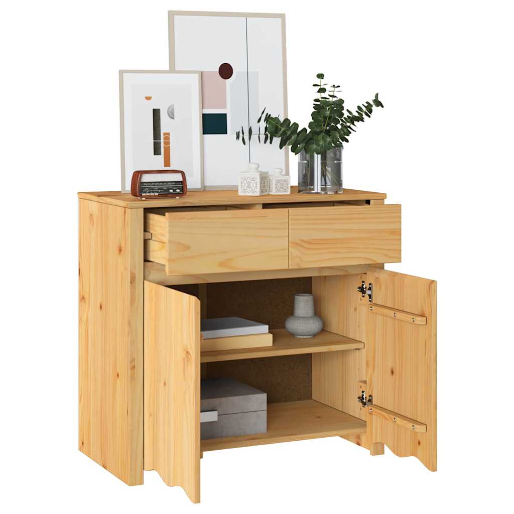 Skåp Drammen Ek 79 x 43 x 75.5 cm Massivt tallträ