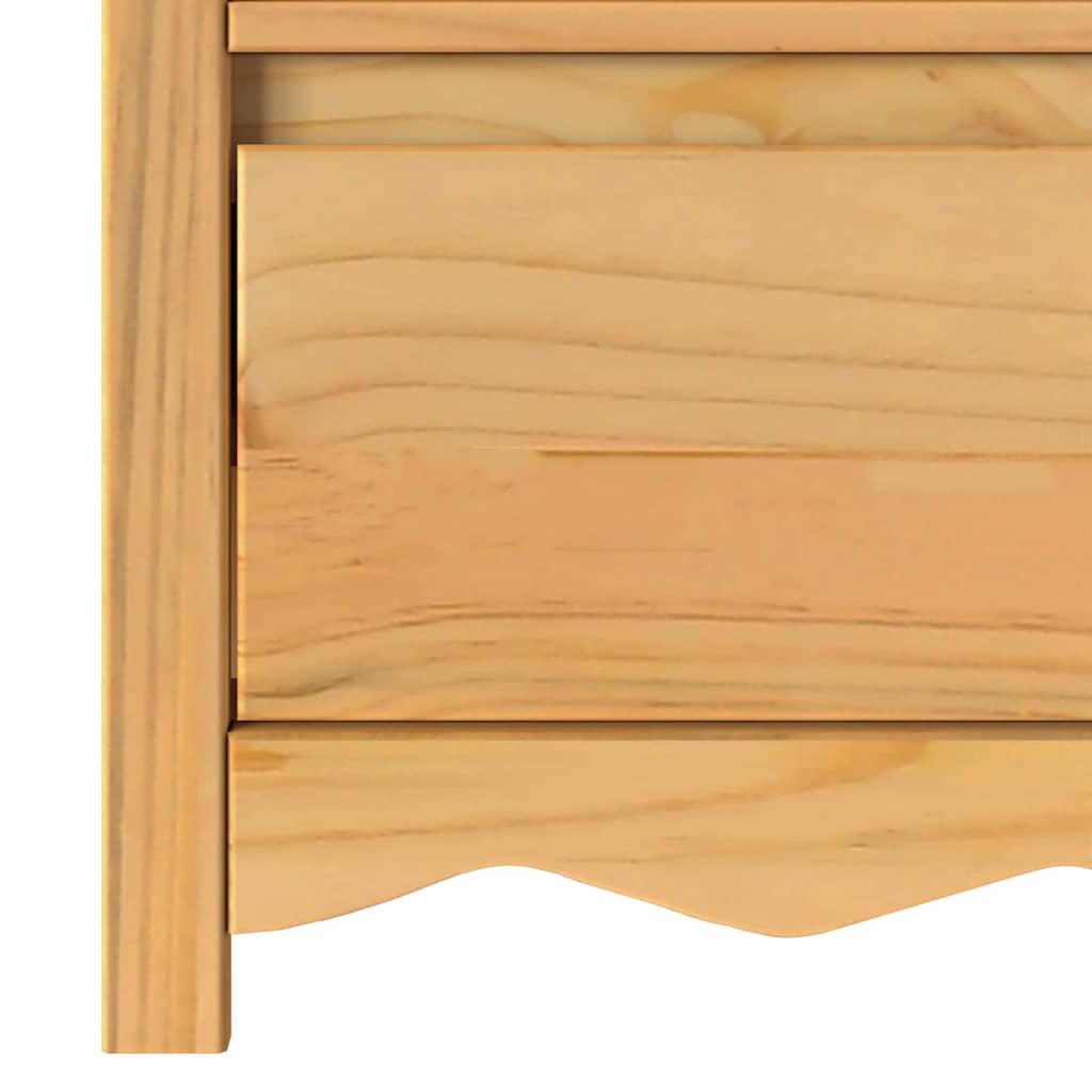 TV-skåp med låda Drammen Ek 99 x 43 x 55 cm Massivt tallträ