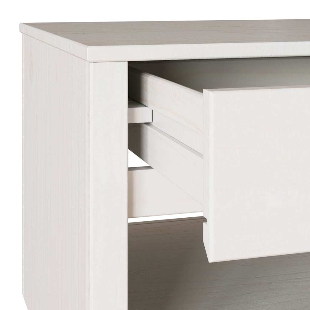 Soffbord Vit Drammen 99 x 55 x 45 cm Massiv furu