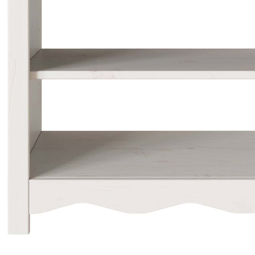 Avlastningsbord Konsollbord Vit med låda Drammen 89.5 x 37 x 73 cm Massiv furu