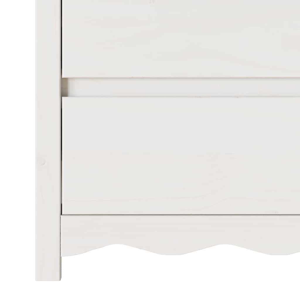 Byrå med låda Drammen Vit 111 x 43 x 73.5 cm Massivt tallträ