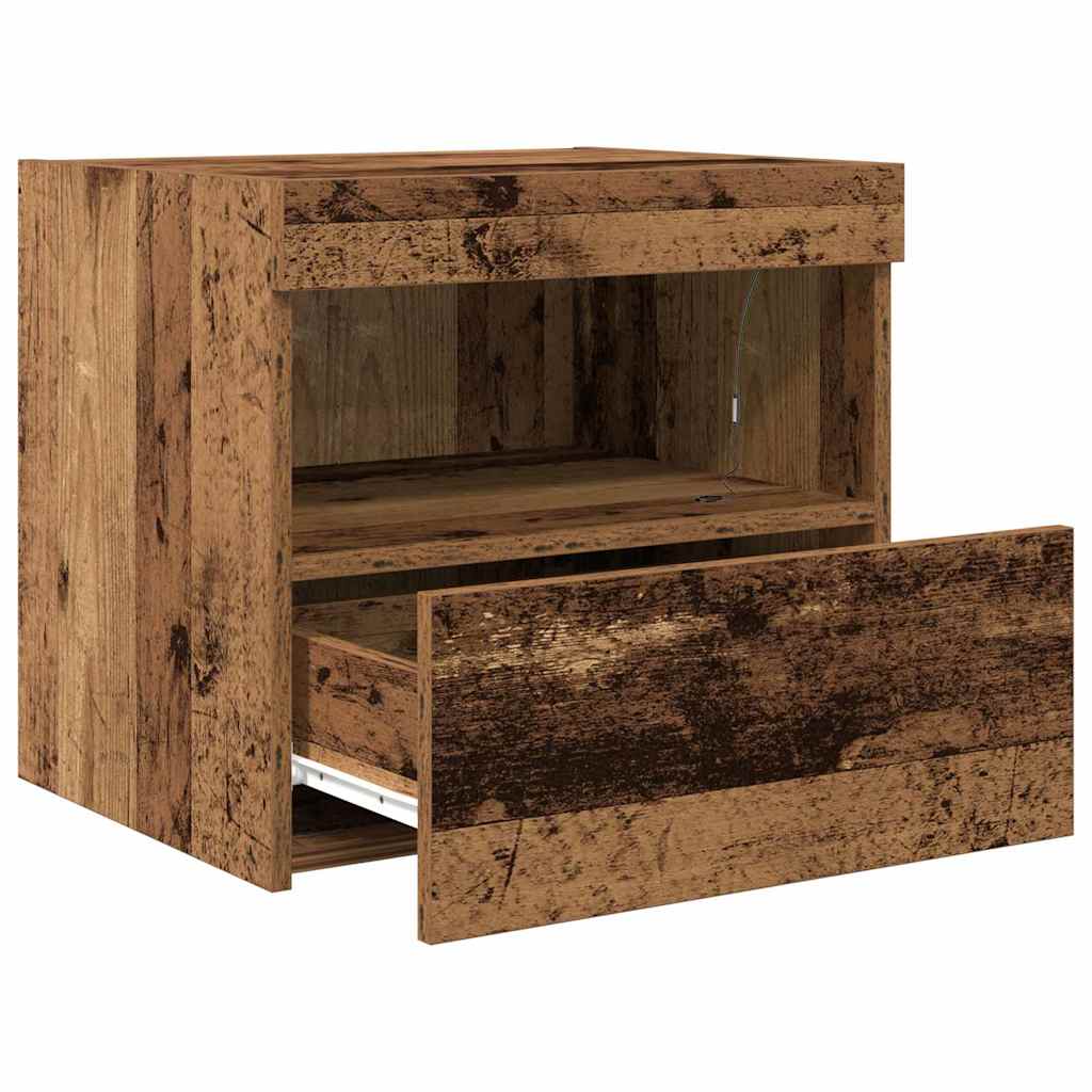 Sängbord 2 pcs Gammalt trä 50 x 40 x 45 cm Konstruerat trä