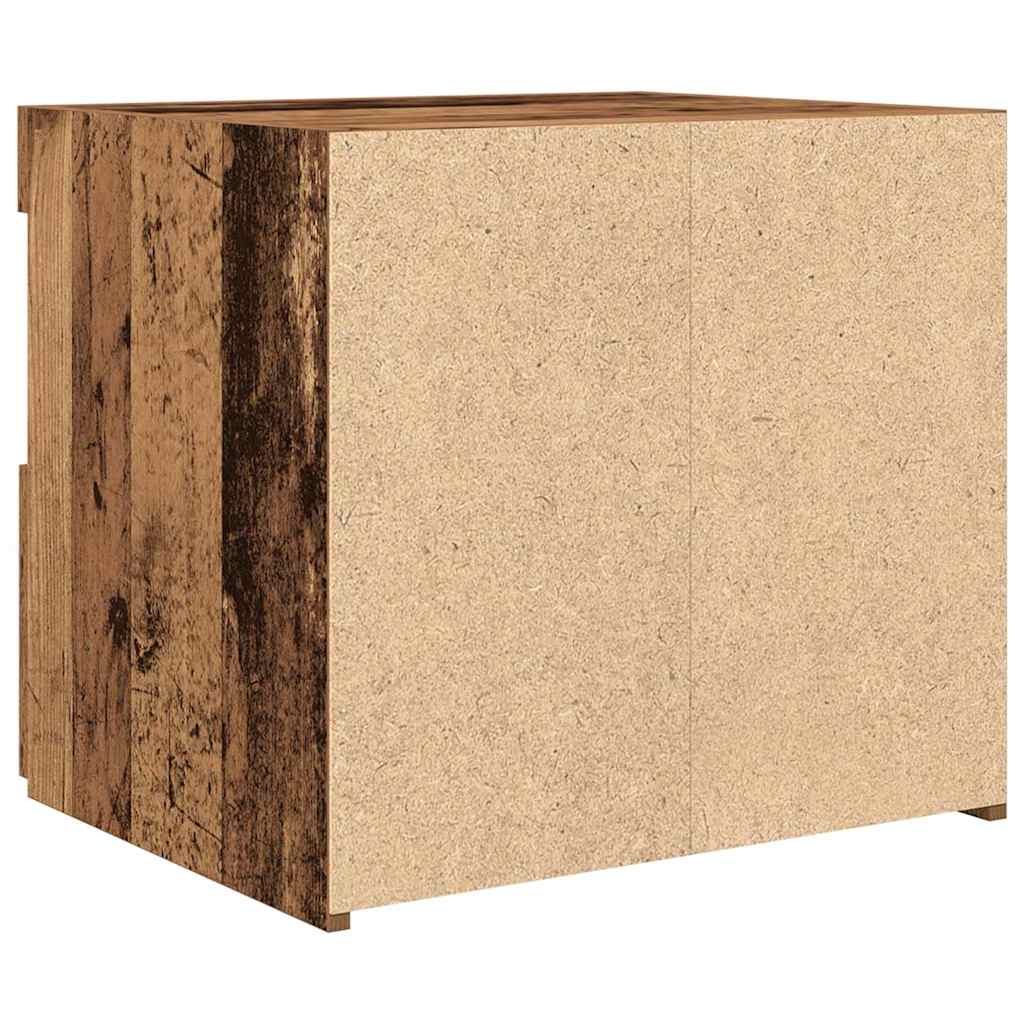 Sängbord 2 pcs Gammalt trä 50 x 40 x 45 cm Konstruerat trä