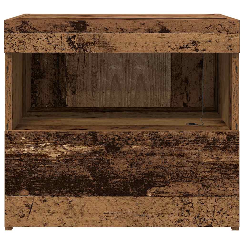 Sängbord 2 pcs Gammalt trä 50 x 40 x 45 cm Konstruerat trä