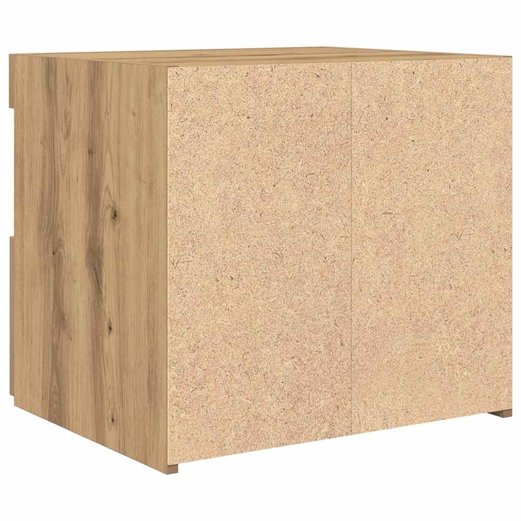Sängbord 2 pcs artisan ek 50 x 40 x 45 cm Konstruerat trä