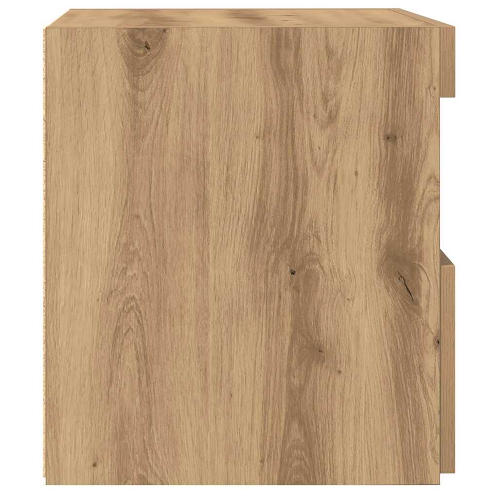 Sängbord 2 pcs artisan ek 50 x 40 x 45 cm Konstruerat trä