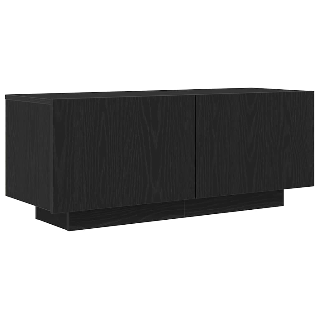 TV-skåp Svart ek 100 x 35 x 40 cm Konstruerat trä