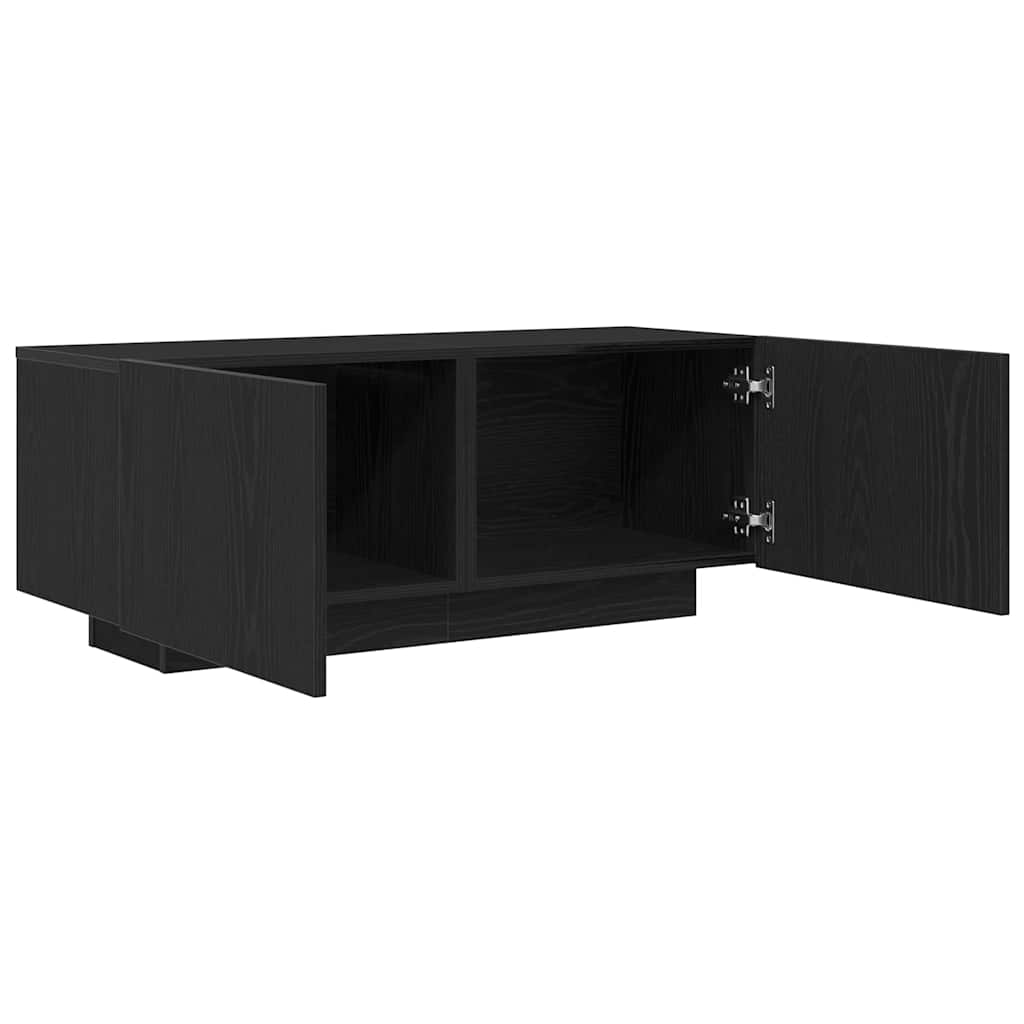 TV-skåp Svart ek 100 x 35 x 40 cm Konstruerat trä