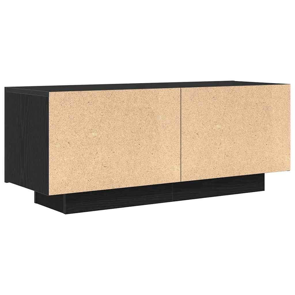 TV-skåp Svart ek 100 x 35 x 40 cm Konstruerat trä