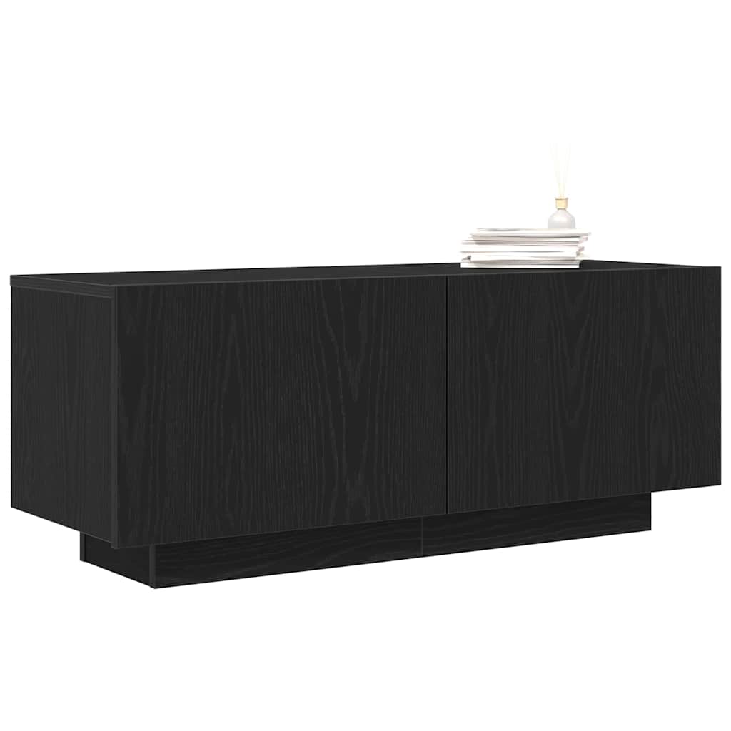 TV-skåp Svart ek 100 x 35 x 40 cm Konstruerat trä