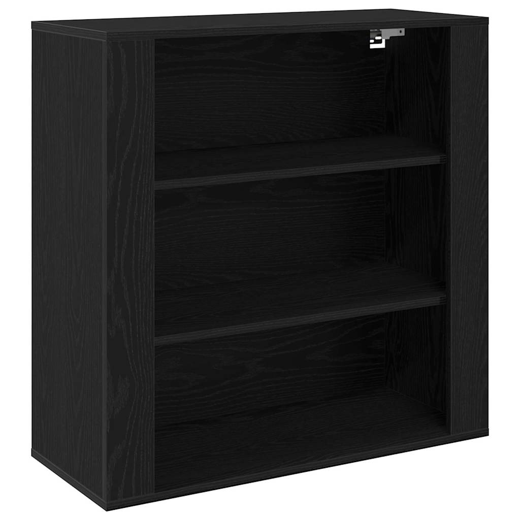 Skåp Svart ek 80 x 33 x 150 cm Konstruerat trä