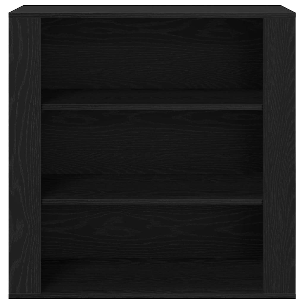 Skåp Svart ek 80 x 33 x 150 cm Konstruerat trä