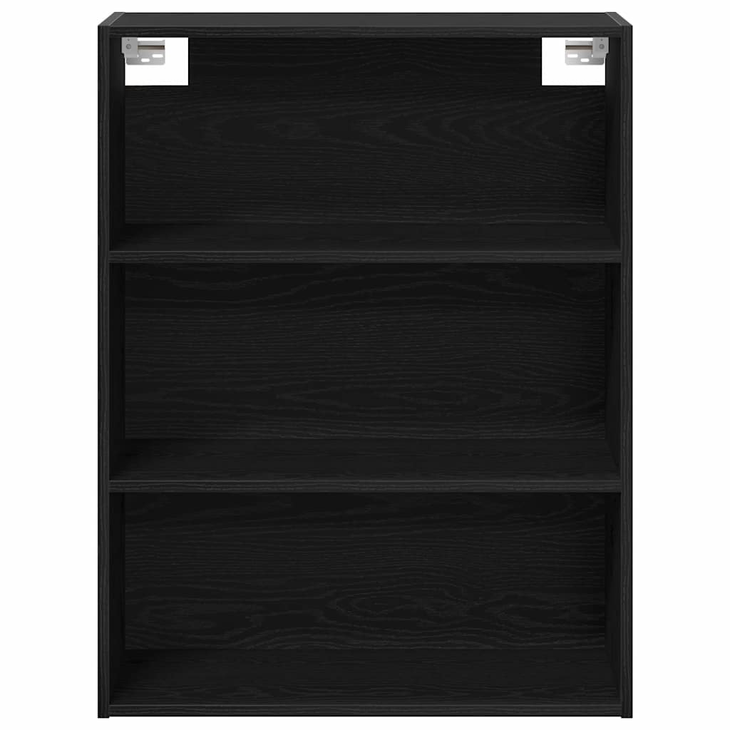 Skåp 2 pcs Svart ek 70 x 34 x 180 cm Konstruerat trä