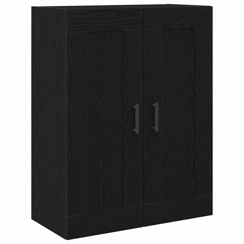 Skåp 2 pcs Svart ek 69.5 x 34 x 180 cm Konstruerat trä
