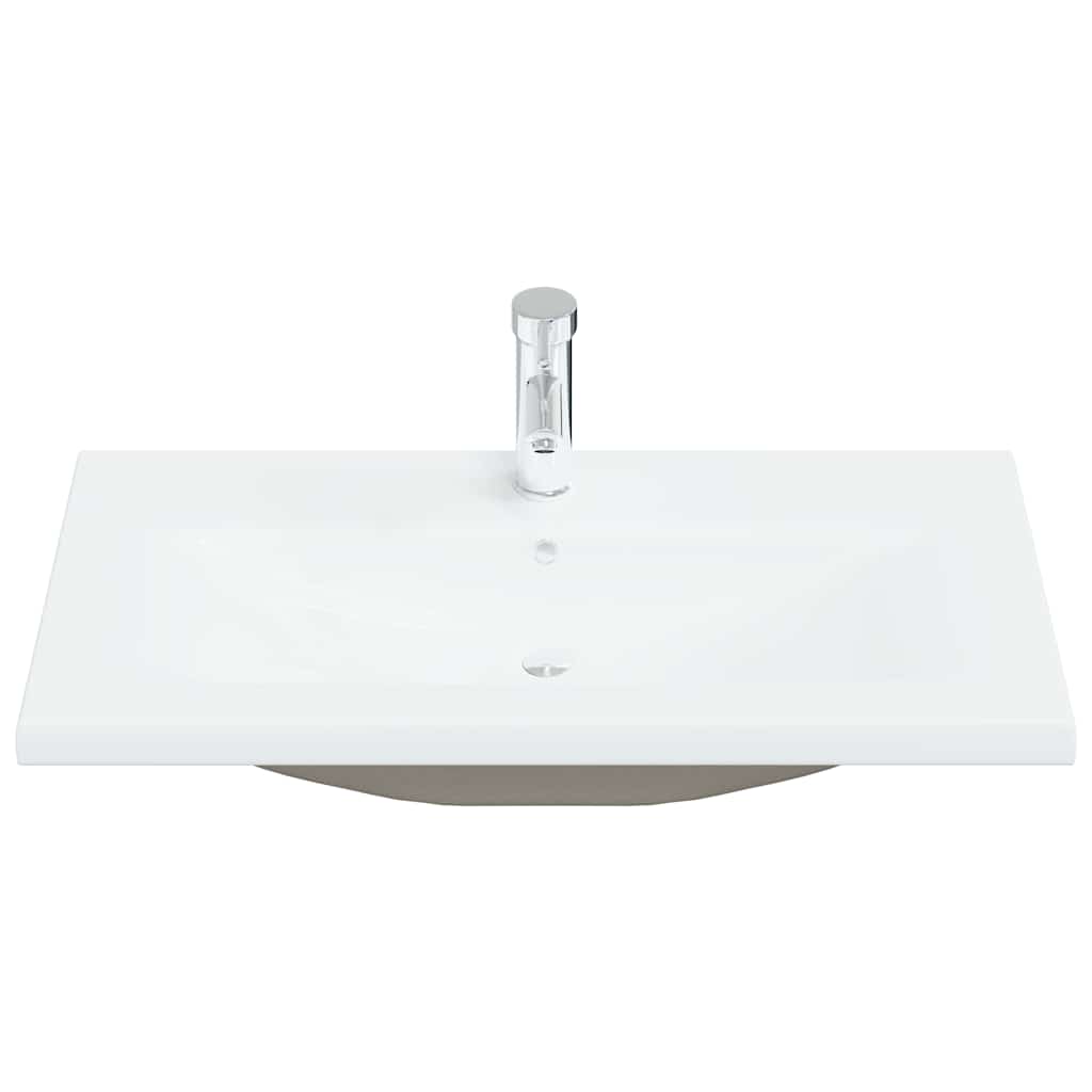 Badrumsunderskåp med dörr Svart Ek 80 x 39 x 62 cm
