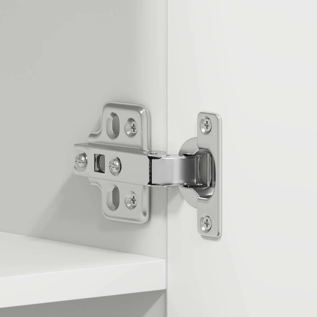 Skoskåp med hylla Vit 80 x 35.5 x 180 cm Konstruerat trä