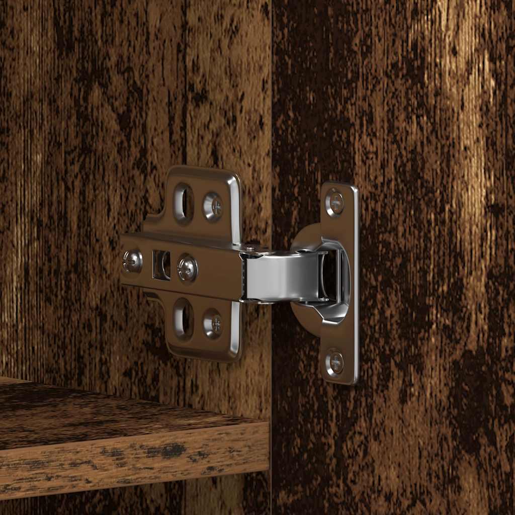 Skoskåp med hylla Brun 80 x 35.5 x 180 cm Konstruerat trä