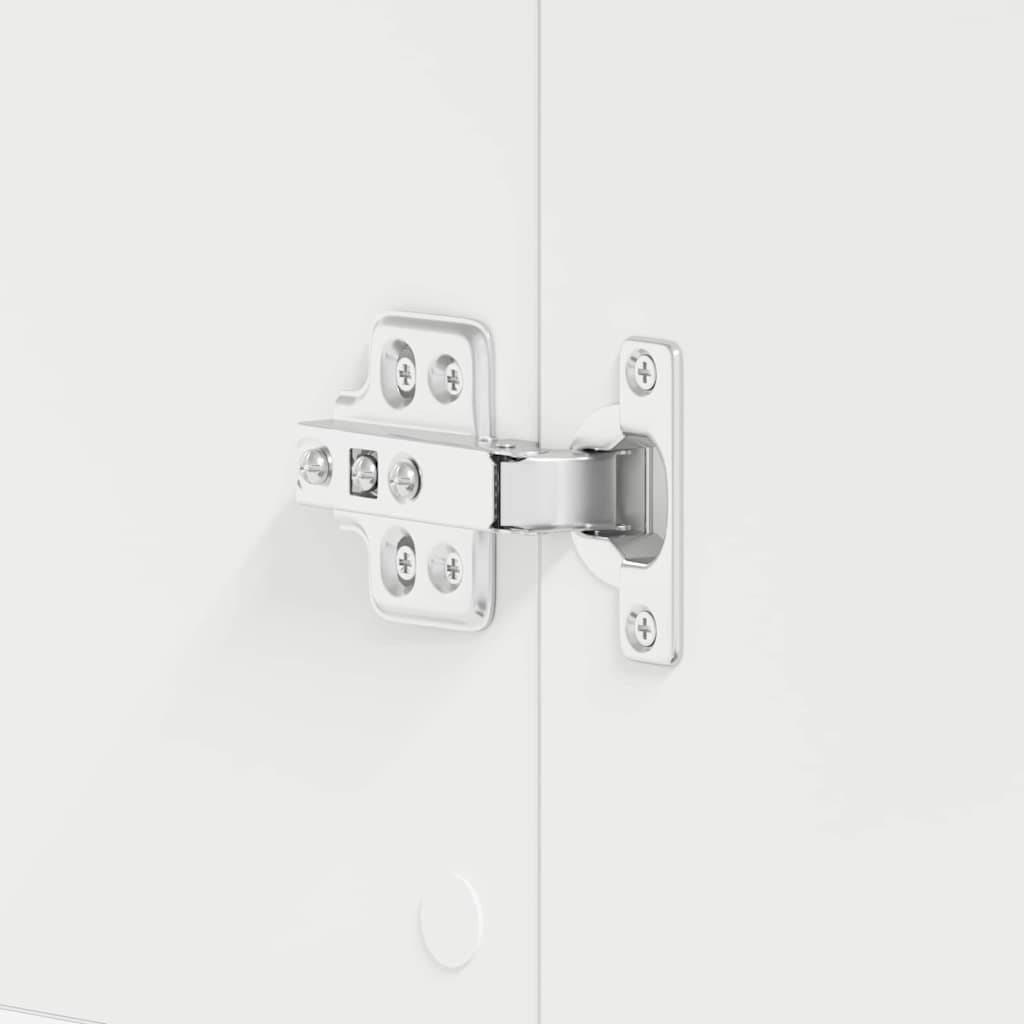 Skoskåp med dörr Vit 80 x 39 x 180 cm Konstruerat trä