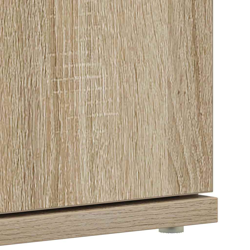 Skoskåp med dörr Brun 80 x 39 x 180 cm Konstruerat trä