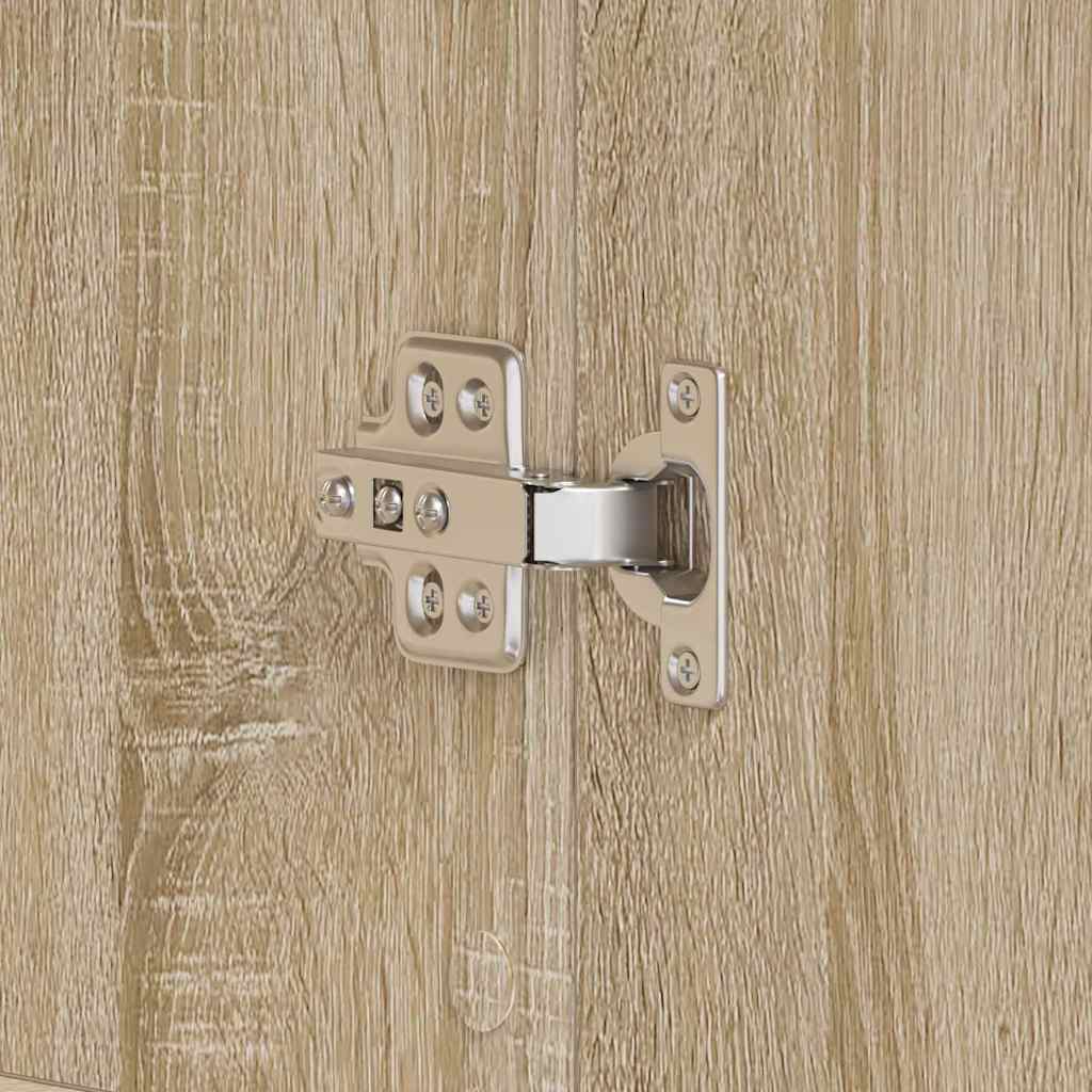 Skoskåp med dörr Brun 80 x 39 x 180 cm Konstruerat trä