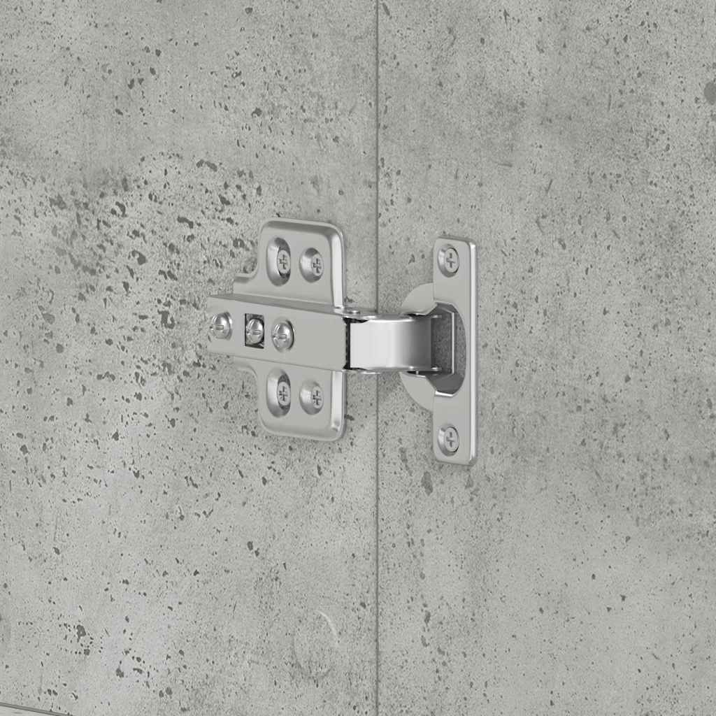 Skoskåp med dörr Grå 80 x 39 x 180 cm Konstruerat trä