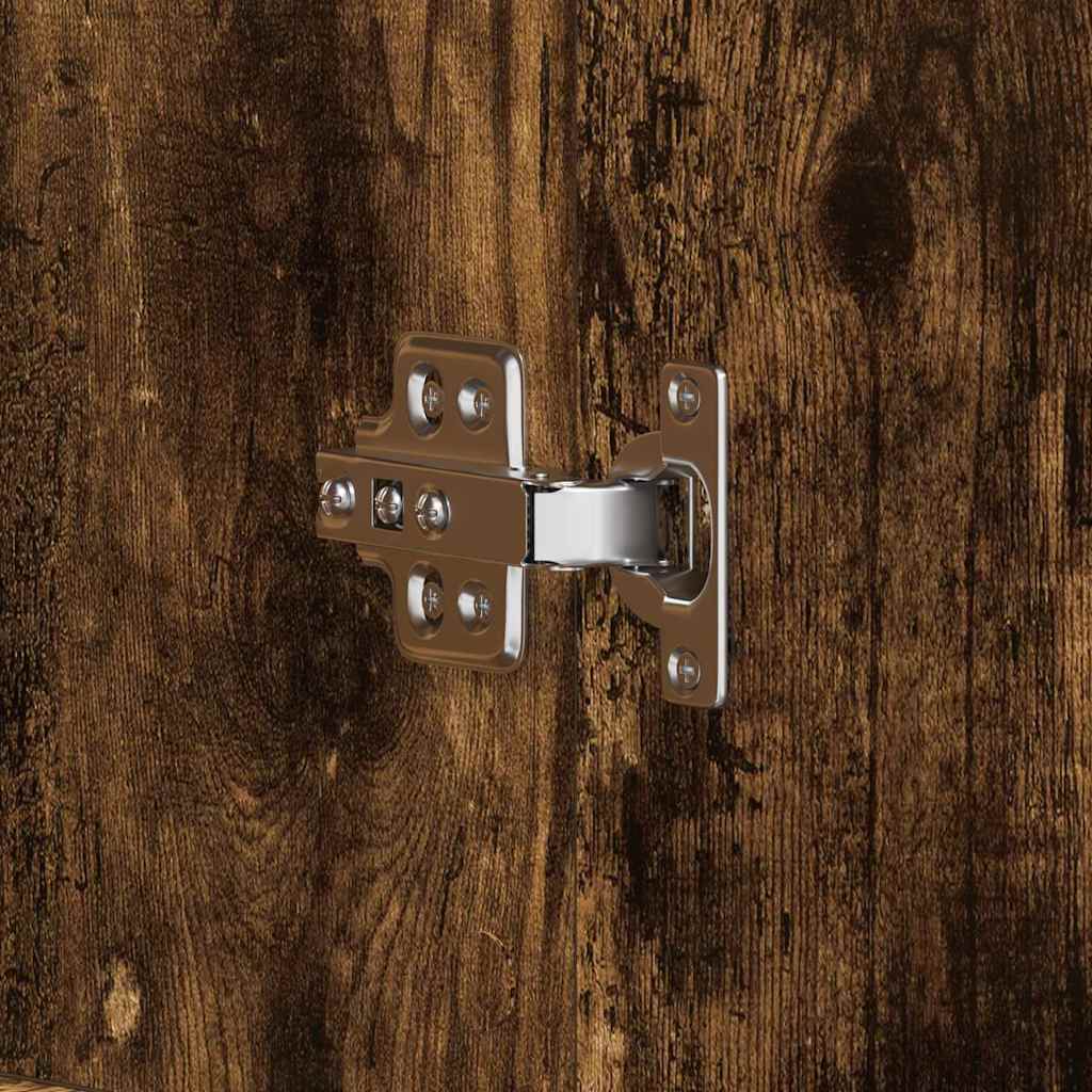 Skoskåp med dörr Brun 80 x 39 x 180 cm Konstruerat trä