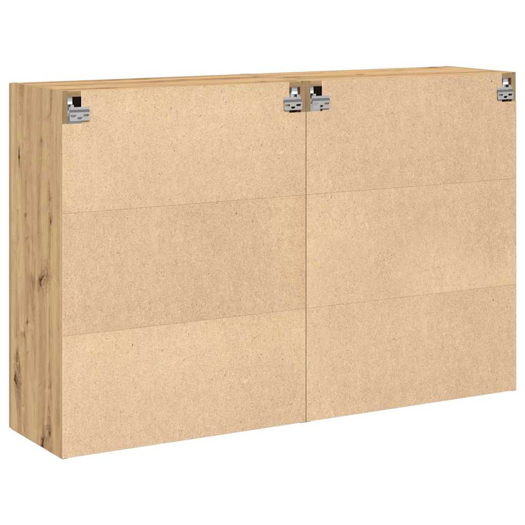 Väggskåp 2 pcs artisan ek 69.5 x 34 x 90 cm Konstruerat trä
