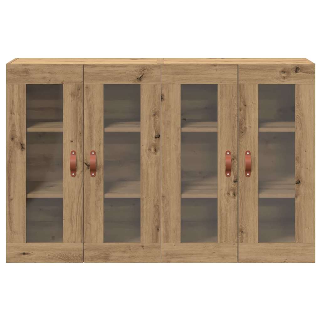 Väggskåp 2 pcs artisan ek 69.5 x 34 x 90 cm Konstruerat trä