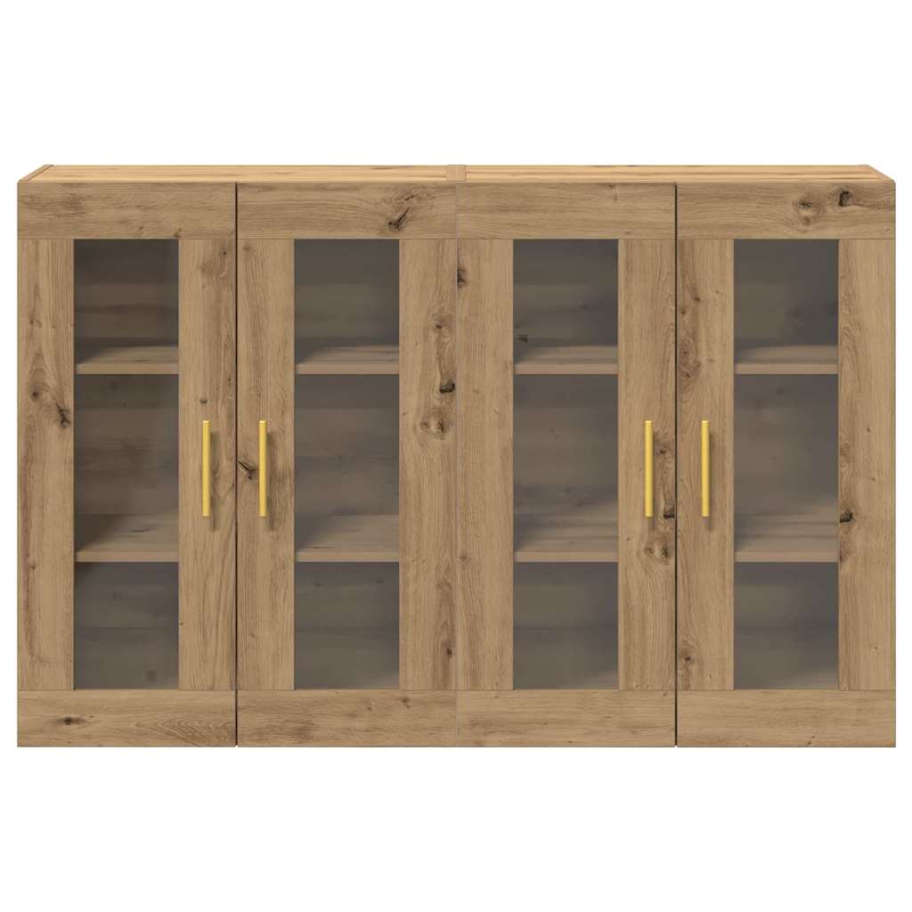 Väggskåp 2 pcs artisan ek 69.5 x 34 x 90 cm Konstruerat trä