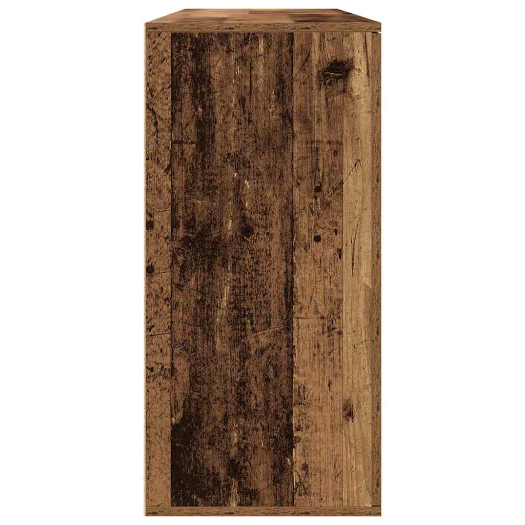 Skåp 2 pcs Gammalt trä 79 x 38 x 80 cm Konstruerat trä
